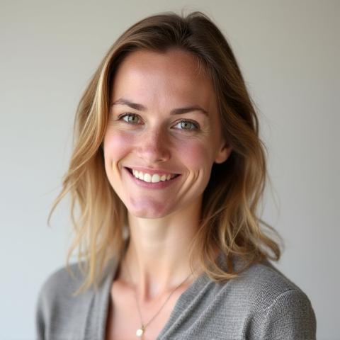 Portrett av Lene Hansen, farge- og materialspesialist